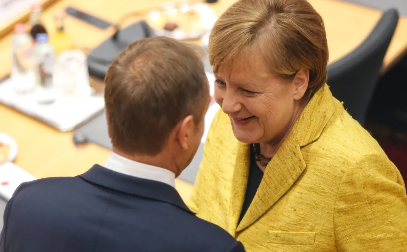 Donald Tusk i Angela Merkel