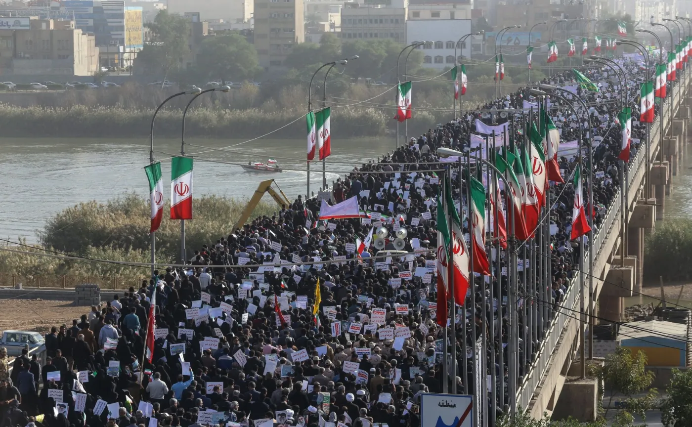 Prorządowy marsz w Teheranie