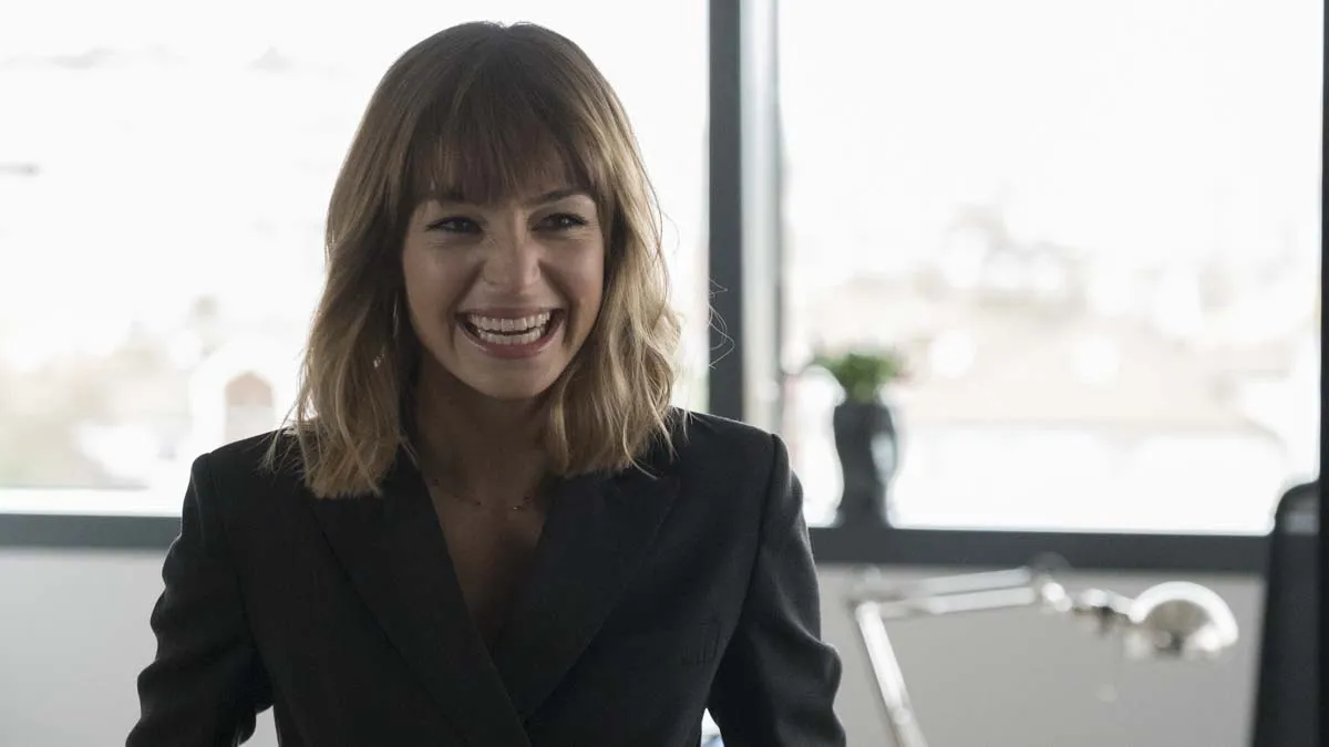 Agnieszka Więdłocha w filmie "Kobieta sukcesu"