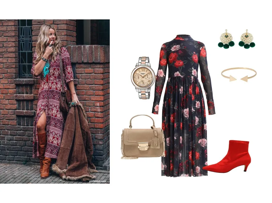 Długa sukienka w 5 wygodnych odsłonach. STYLIZACJE