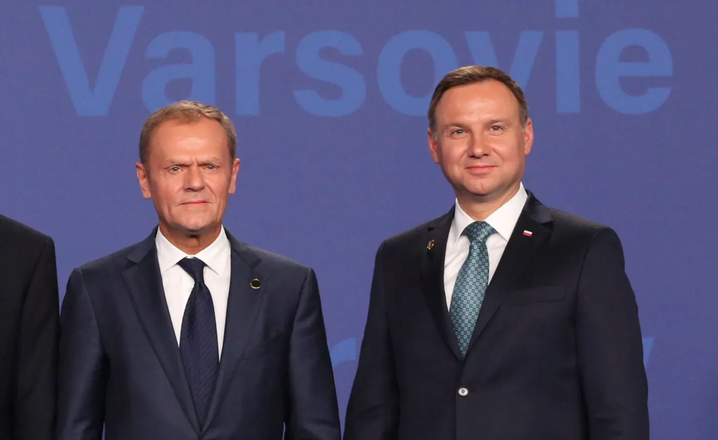 Donald Tusk i Andrzej Duda