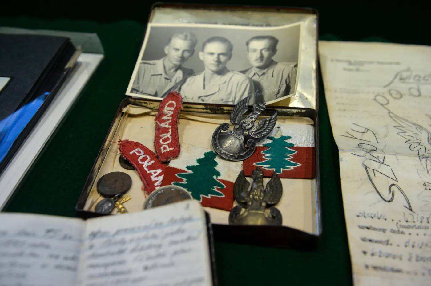 Eksponaty po żołnierzach PSZ na Zachodzie