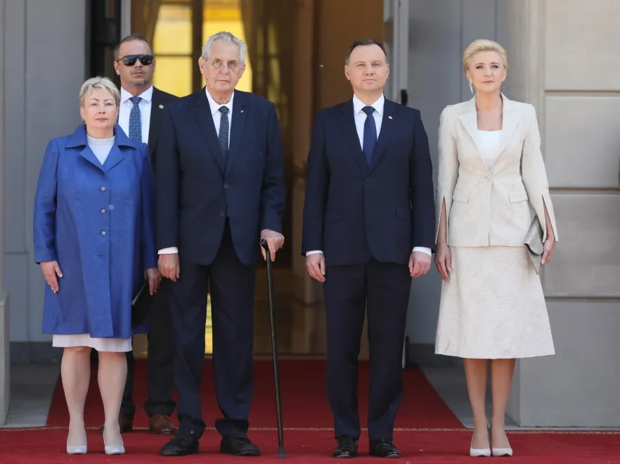 Ivana Zemanová; Milosz Zeman; Andrzej Duda; Agata Kornhauser-Duda
