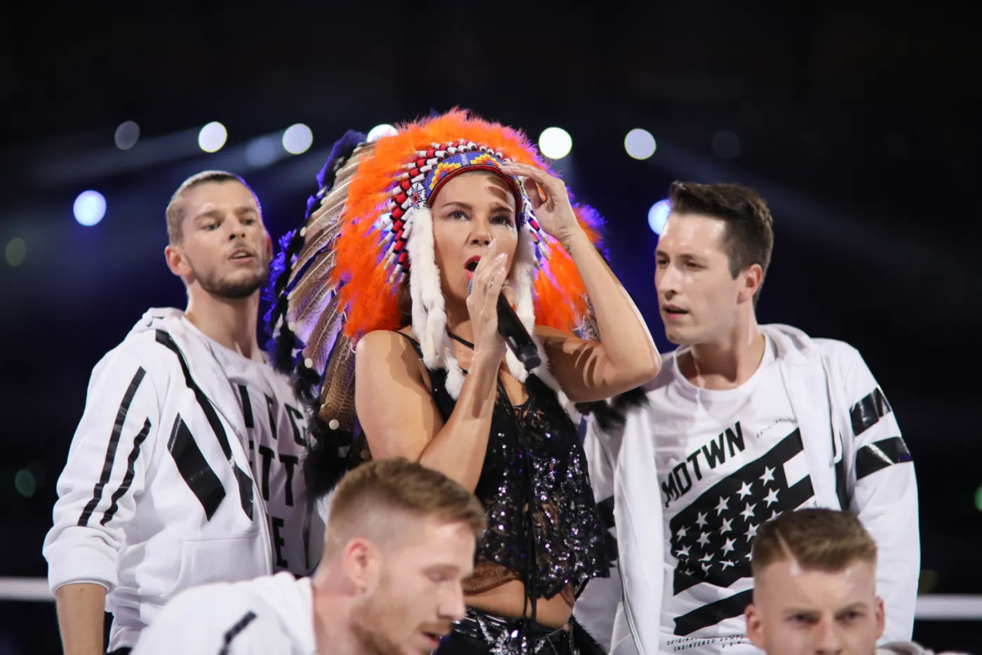 Występ Edyty Górniak podczas Boxing Night 14 "Narodowej Gali Boksu"