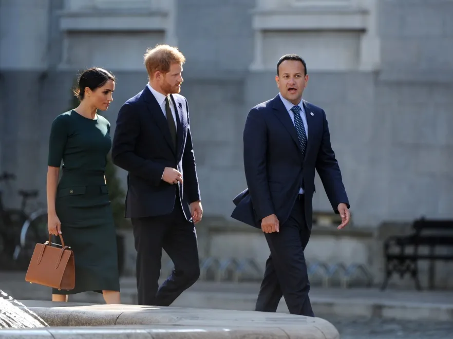 Księżna Meghan; książę Harry; Leo Varadkar