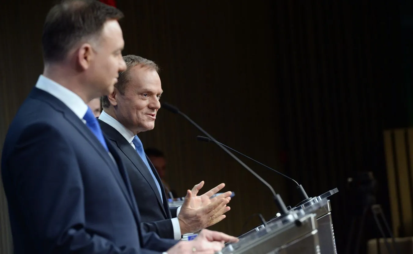 Andrzej Duda i Donald Tusk