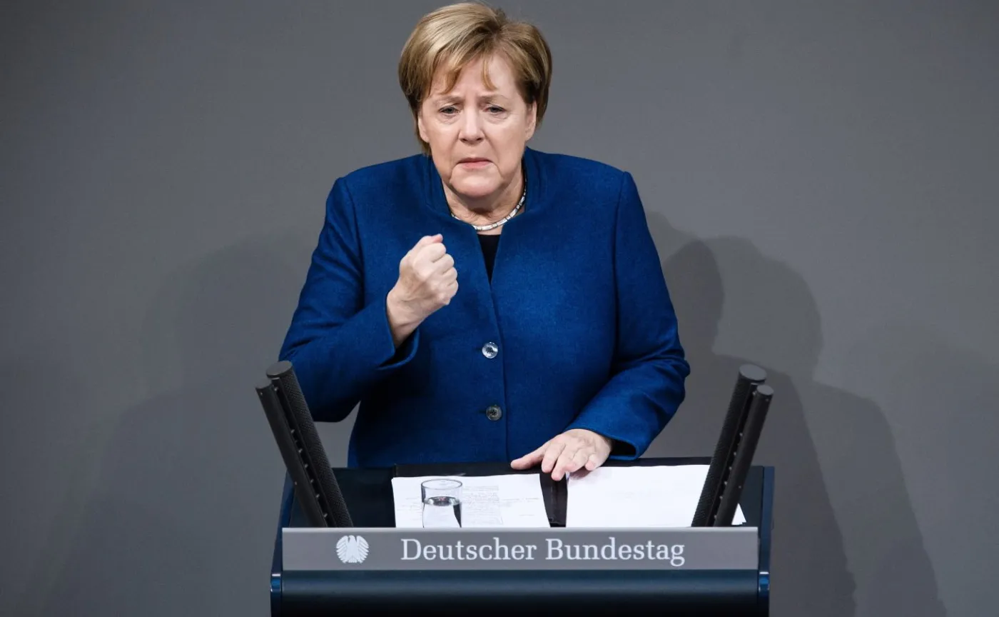 Angela Merkel w Bundestagu