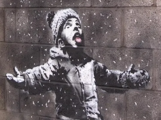 Nwe graffitto od Banksy'go