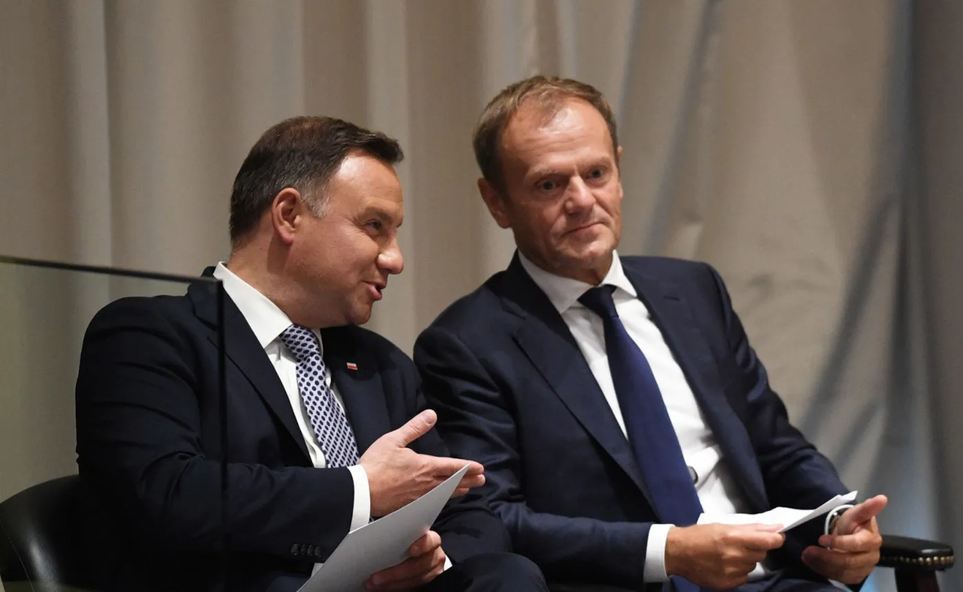 Donald Tusk i Andrzej Duda