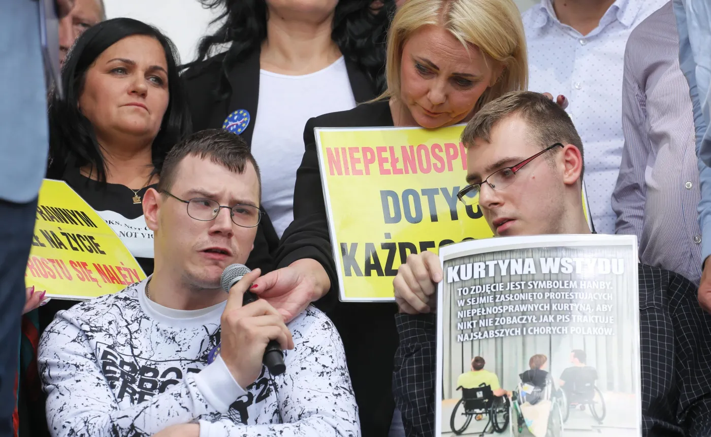 Iwona Hartwich z synem Kubą