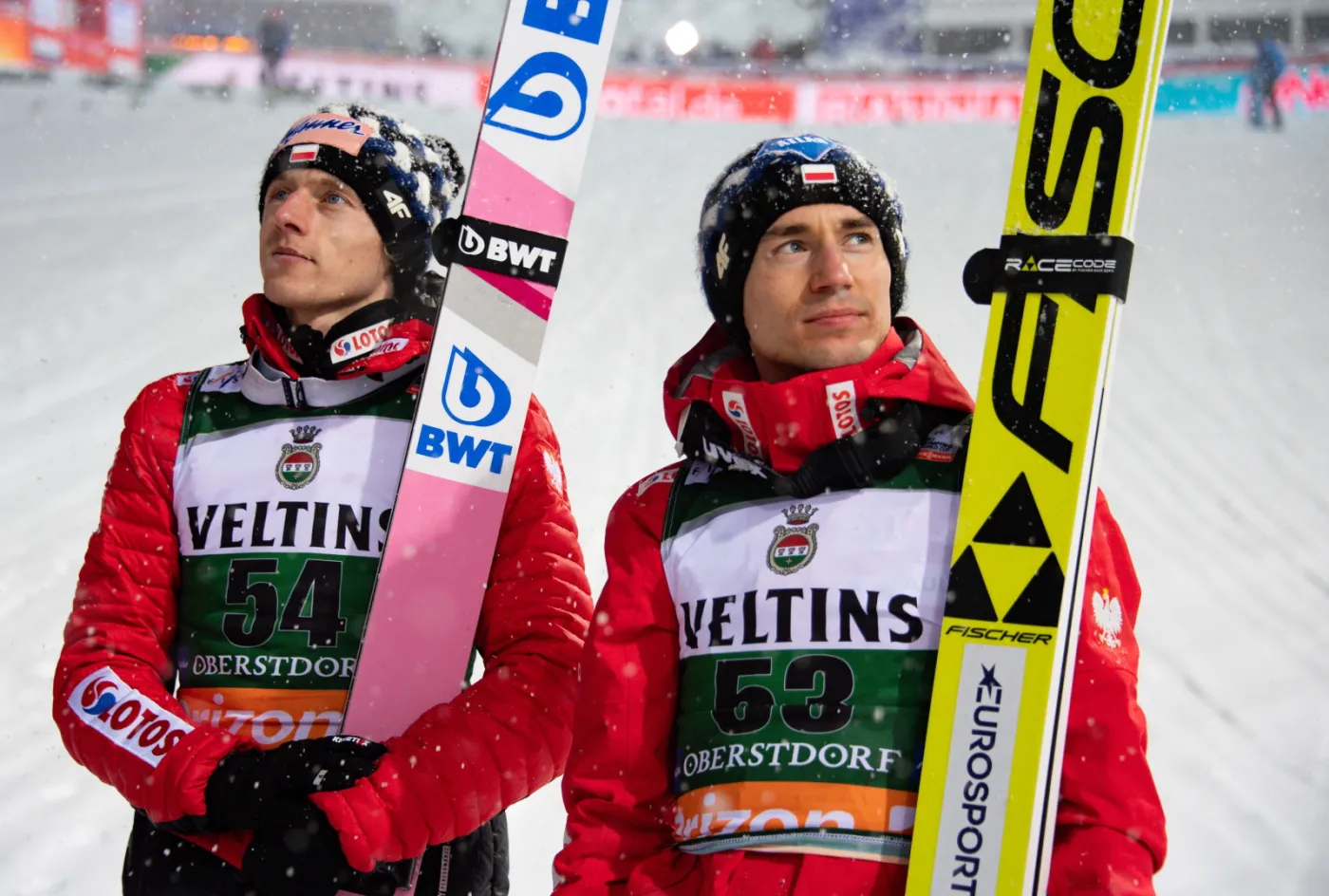 Wpadka Niemców z polskim hymnem. Stoch mocno zdziwiony, Kubacki tylko rozłożył ręce