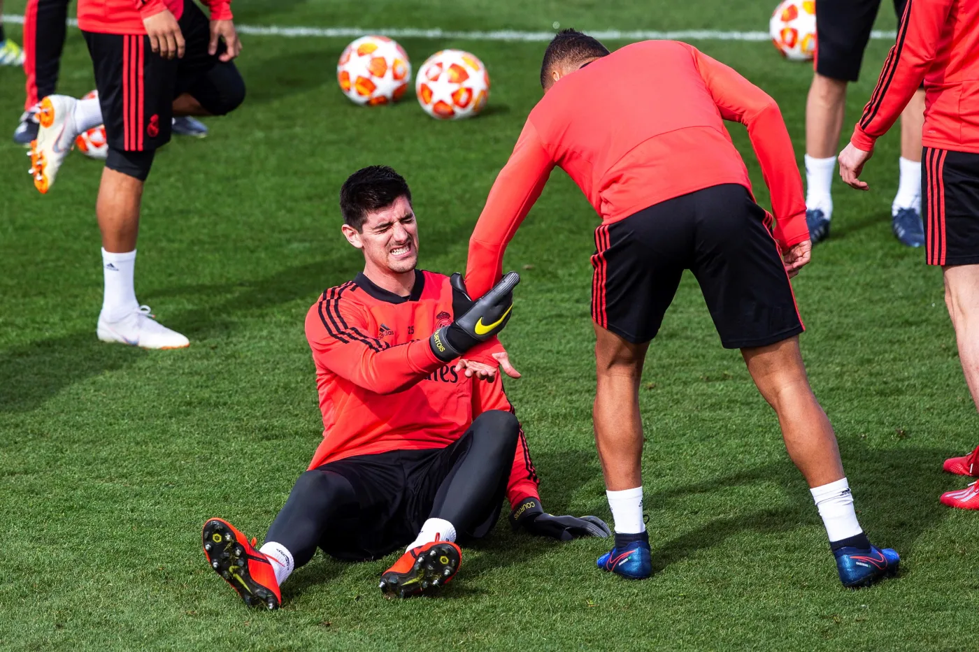 Thibaut Courtois i Casemiro