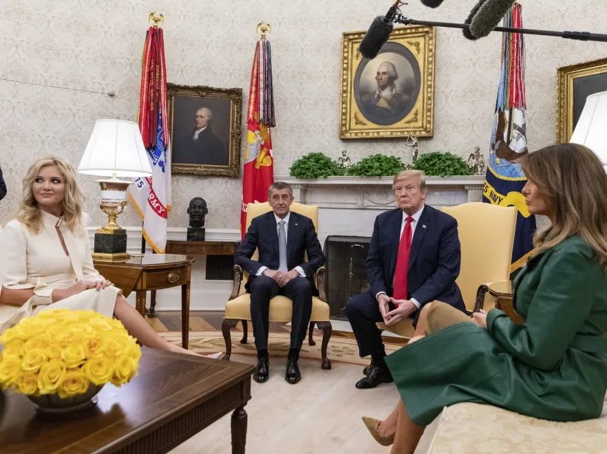 Monika Babisova;  Andrej Babis; Donald Trump; Melania Trump