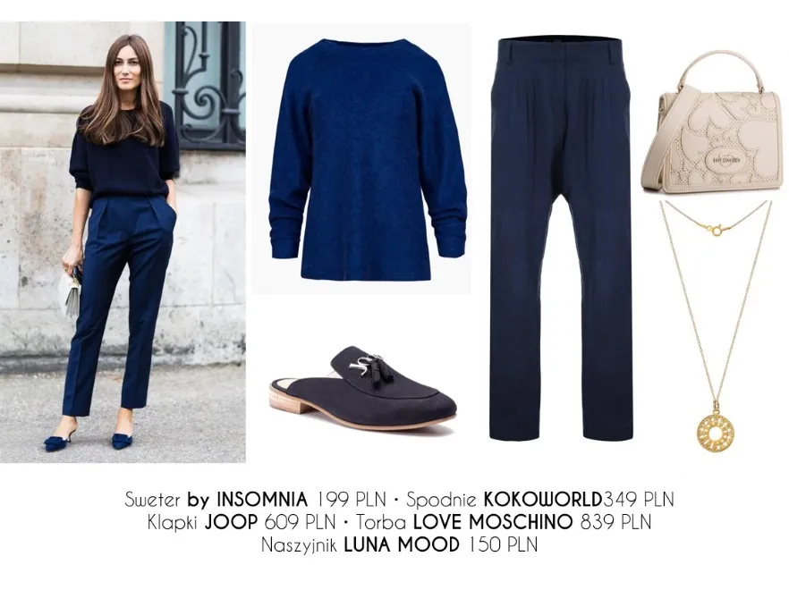 Wiosennie modna kobieta pracująca. Biurowe STYLIZACJE z pieprzykiem