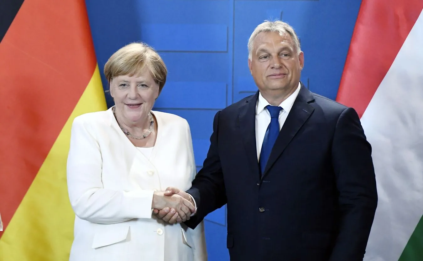 Angela Merkel i Wiktor Orban