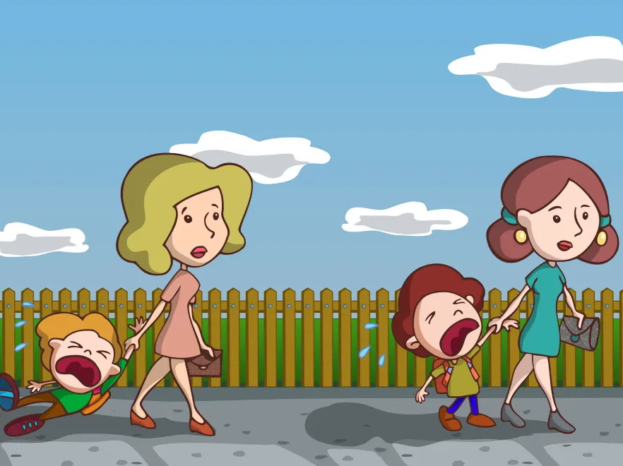 Matki z płaczącymi dziećmi