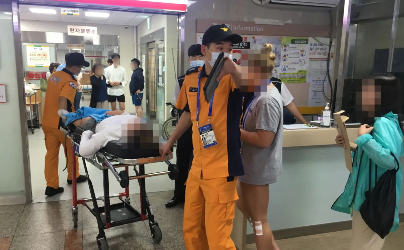 Wśród rannych są sportowcy