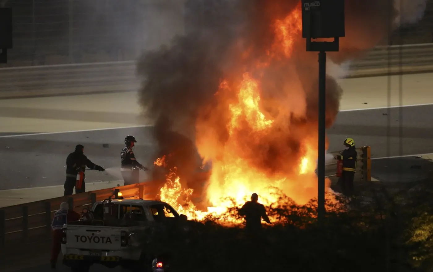 Wypadek na torze w Bahrajnie