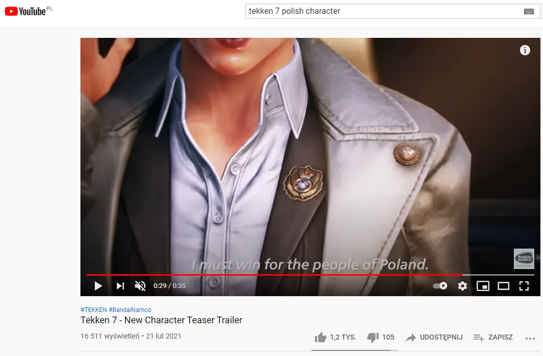 Polska premier grywalną postacią w kultowej japońskiej bijatyce [WIDEO]