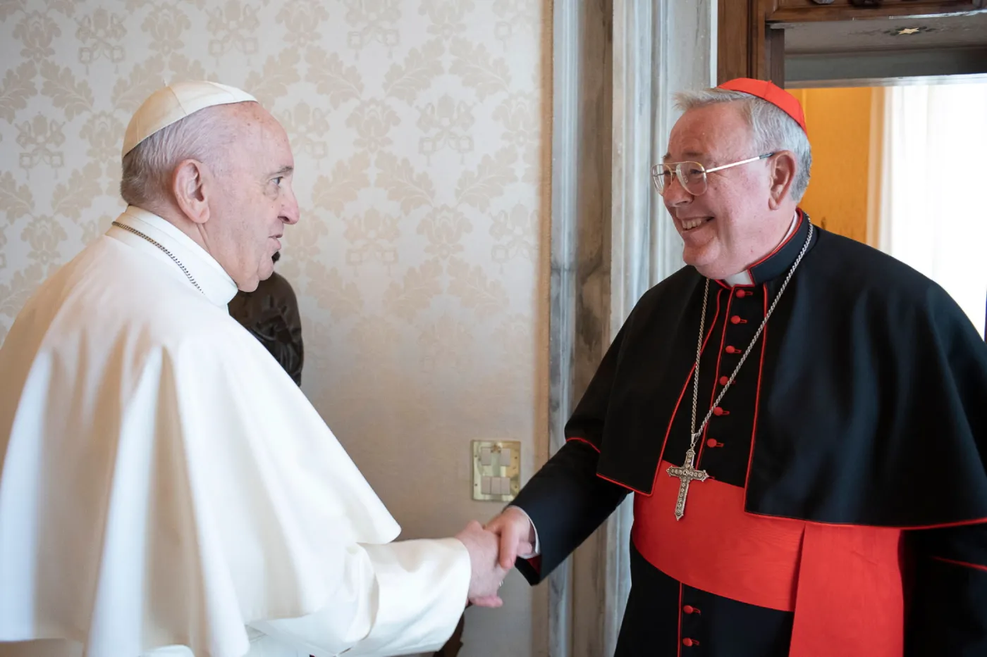 Kardynał Jean-Claude Hollerich na audiencji u papieża Franciszka