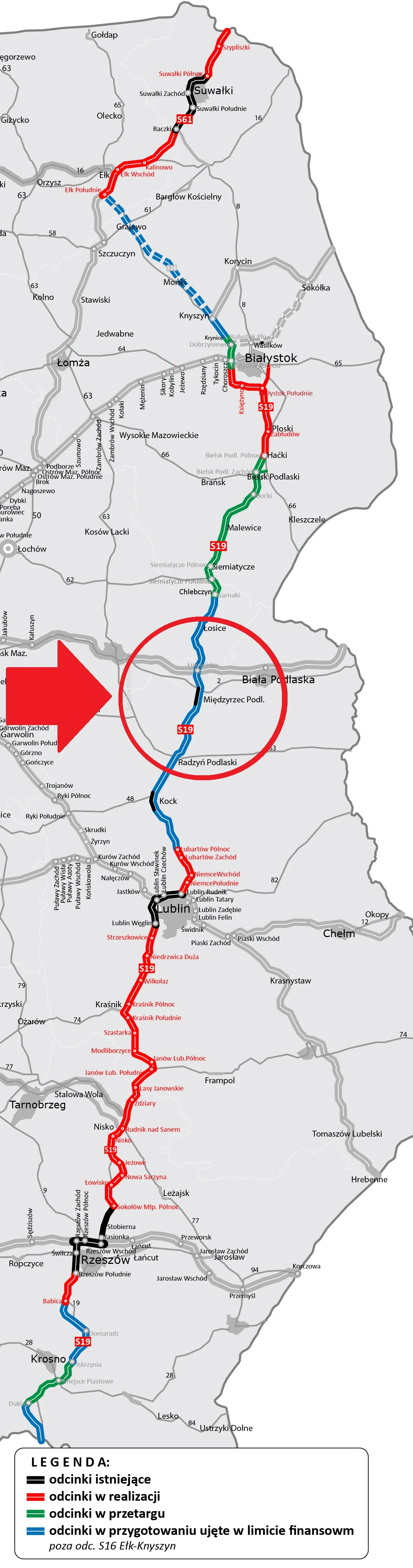 Via Carpatia będzie dłuższa o nowy odcinek drogi ekspresowej S19