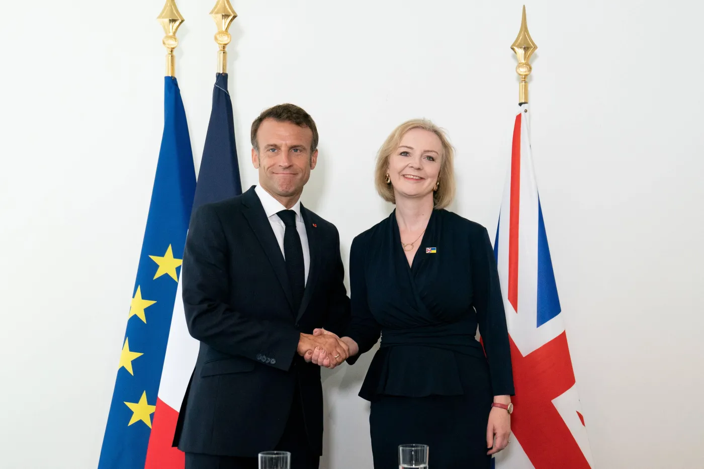 Emmanuel Macron i Liz Truss
