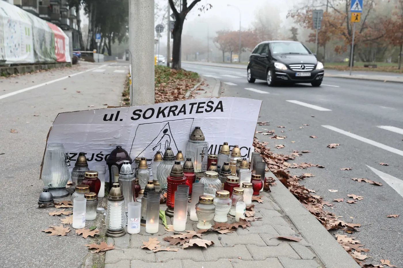 Śmiertelne potrącenie na Sokratesa. Sąd obniżył wyrok kierowcy BMW