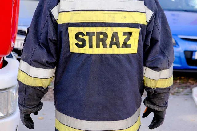 Pożar na terenie portu w Kołobrzegu