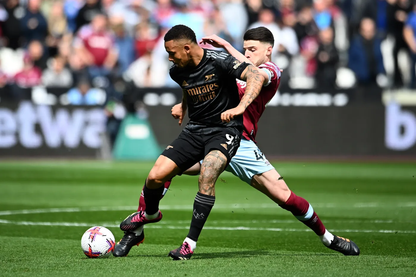 Declan Rice i Gabriel Jesus