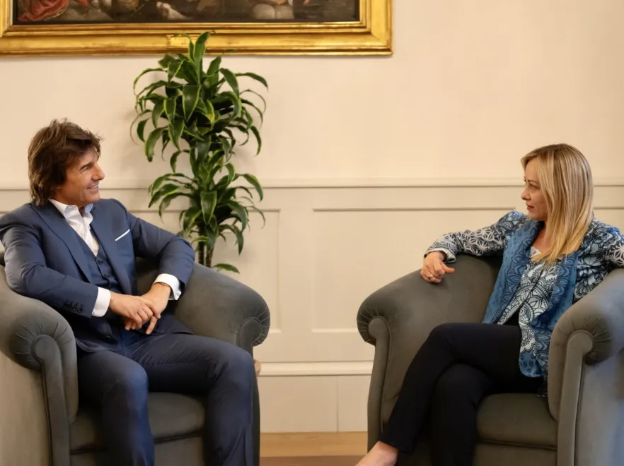 Tom Cruisei Giorgia Meloni