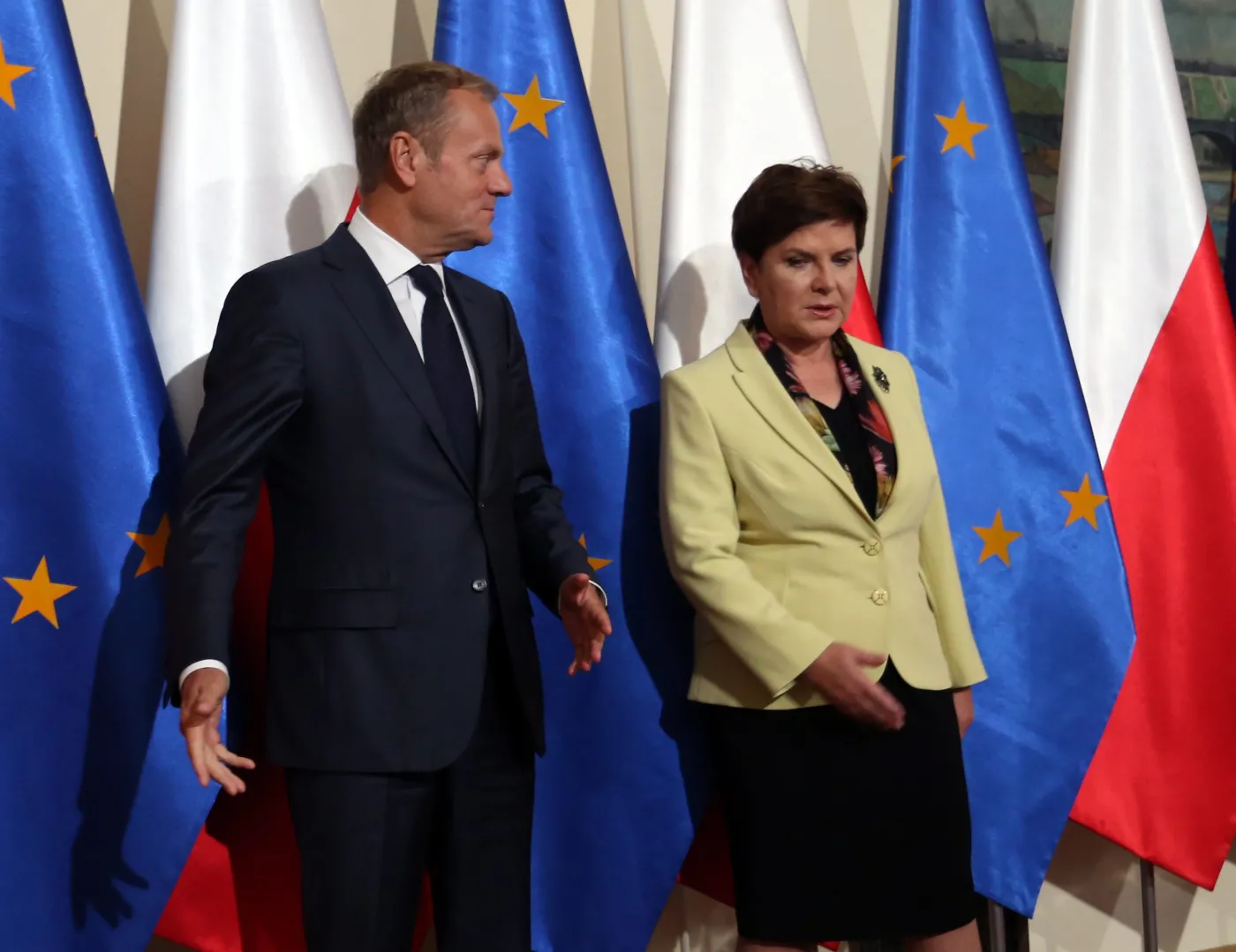 Donald Tusk i Beata Szydło