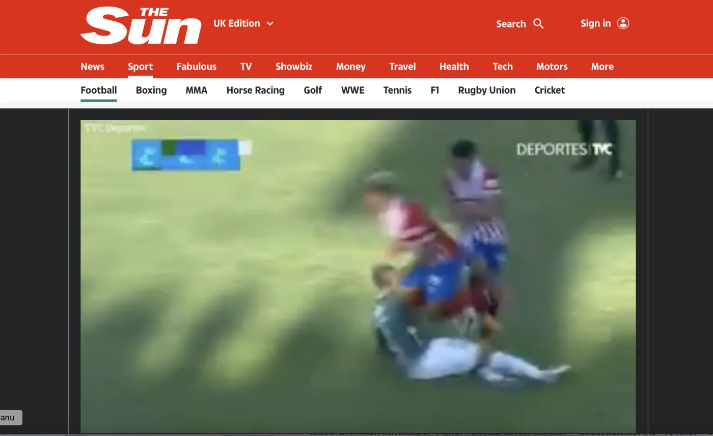 Andre Orellana autorem jednego z najbrutalniejszych zagrań w historii piłki nożnej [WIDEO]