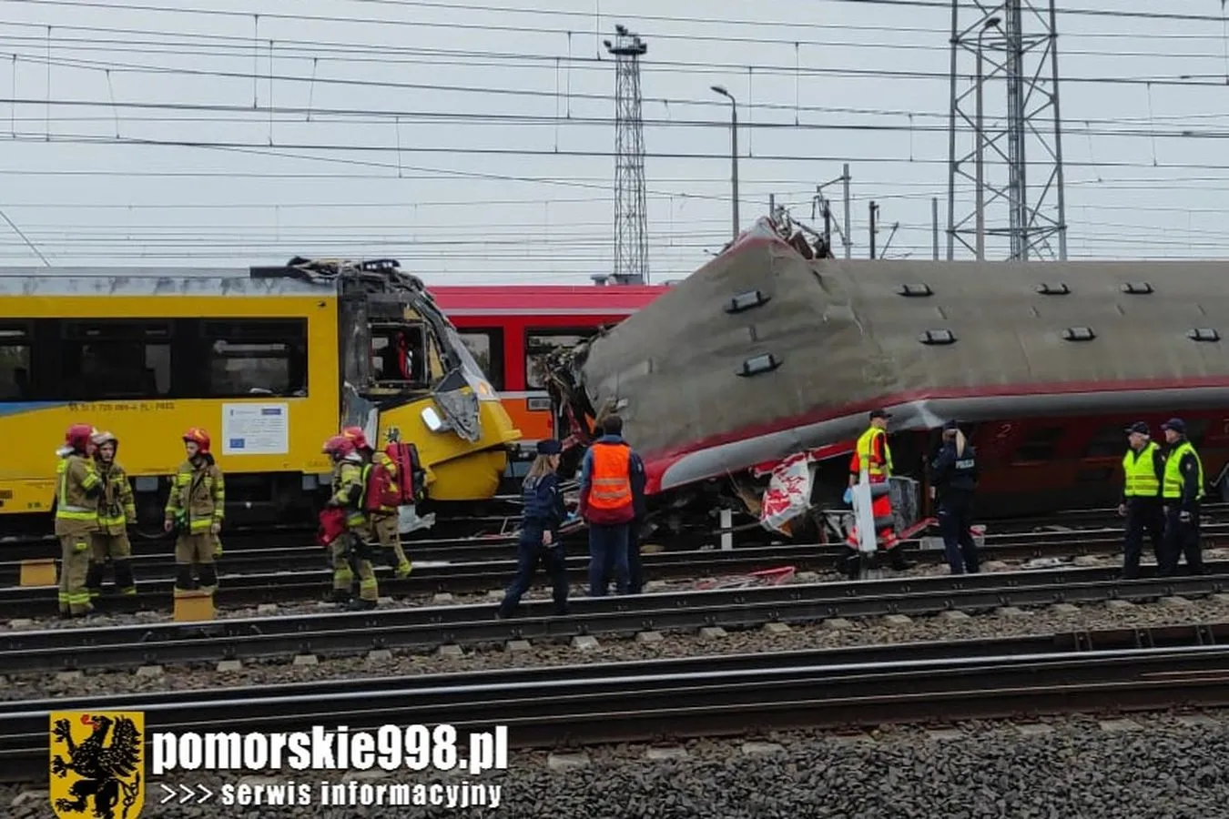 Zderzenie pociągów w Gdyni