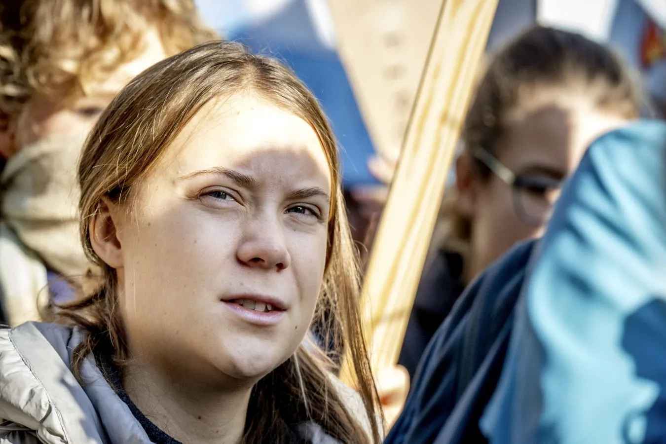 Mężczyzna wtargnął na scenę podczas przemówienia Grety Thunberg