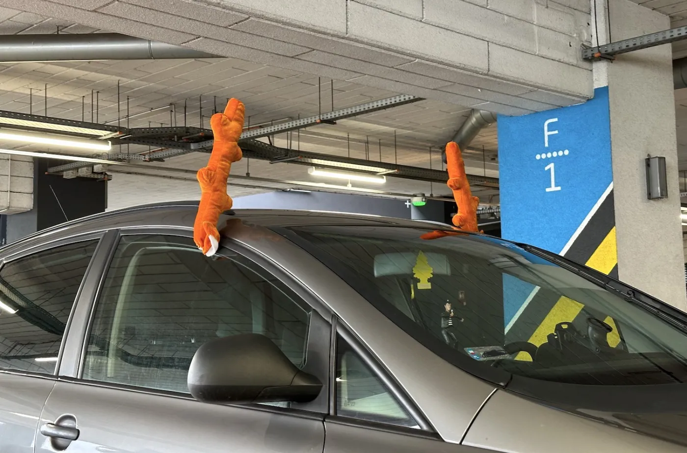 Mandat za rogi renifera na aucie? Policjant mówi, czy można dostać karę za świąteczne dekoracje