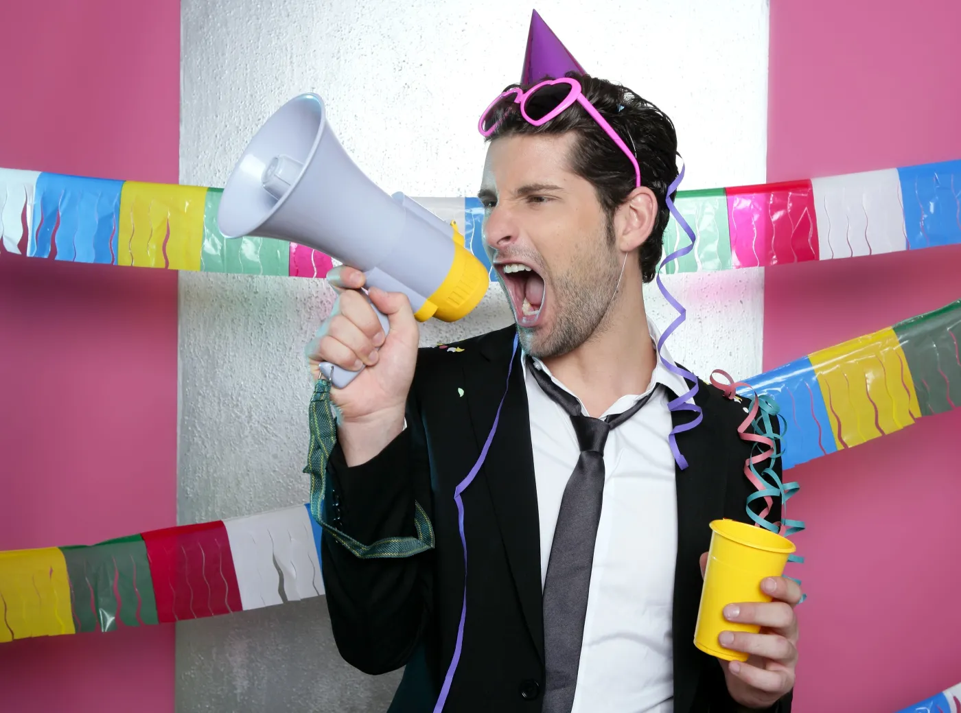 impreza wariactwo szał radość zabawa mężczyzna