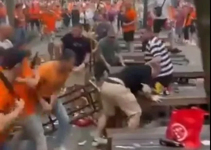 Euro 2024. Na Zachodzie poradzili sobie z kibolami? Rozróby przed meczem Holandia - Anglia