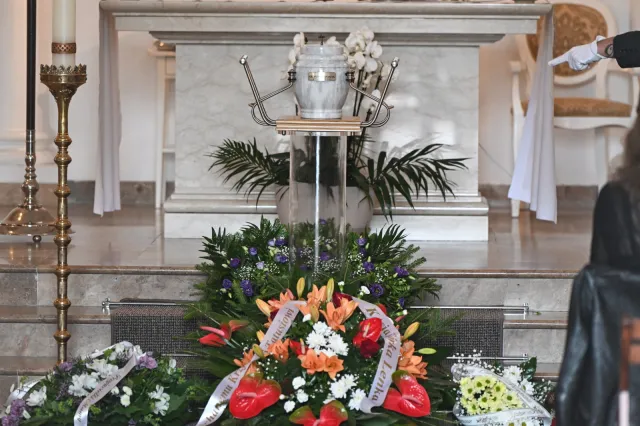 Pogrzeb Krzysztofa Banaszyka. Poruszający napis na szarfie