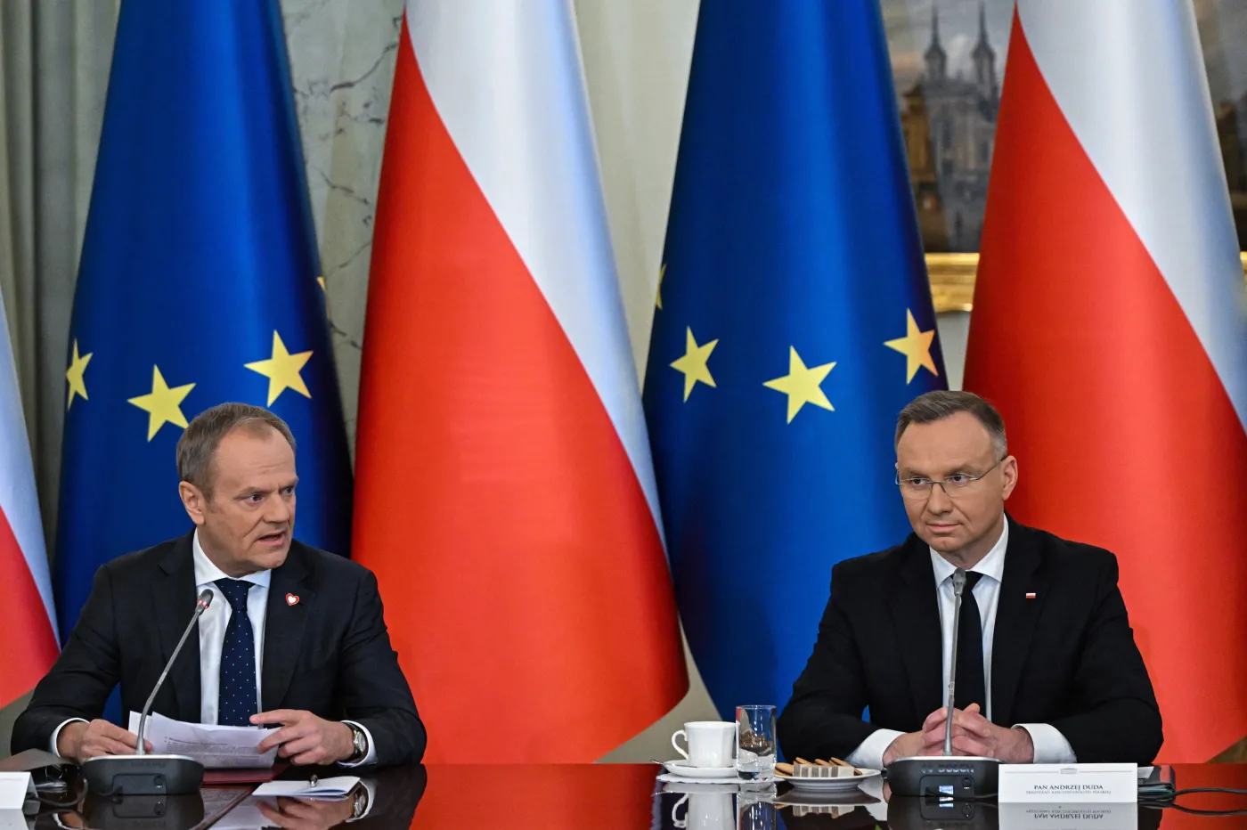 Donald Tusk i Andrzej Duda
