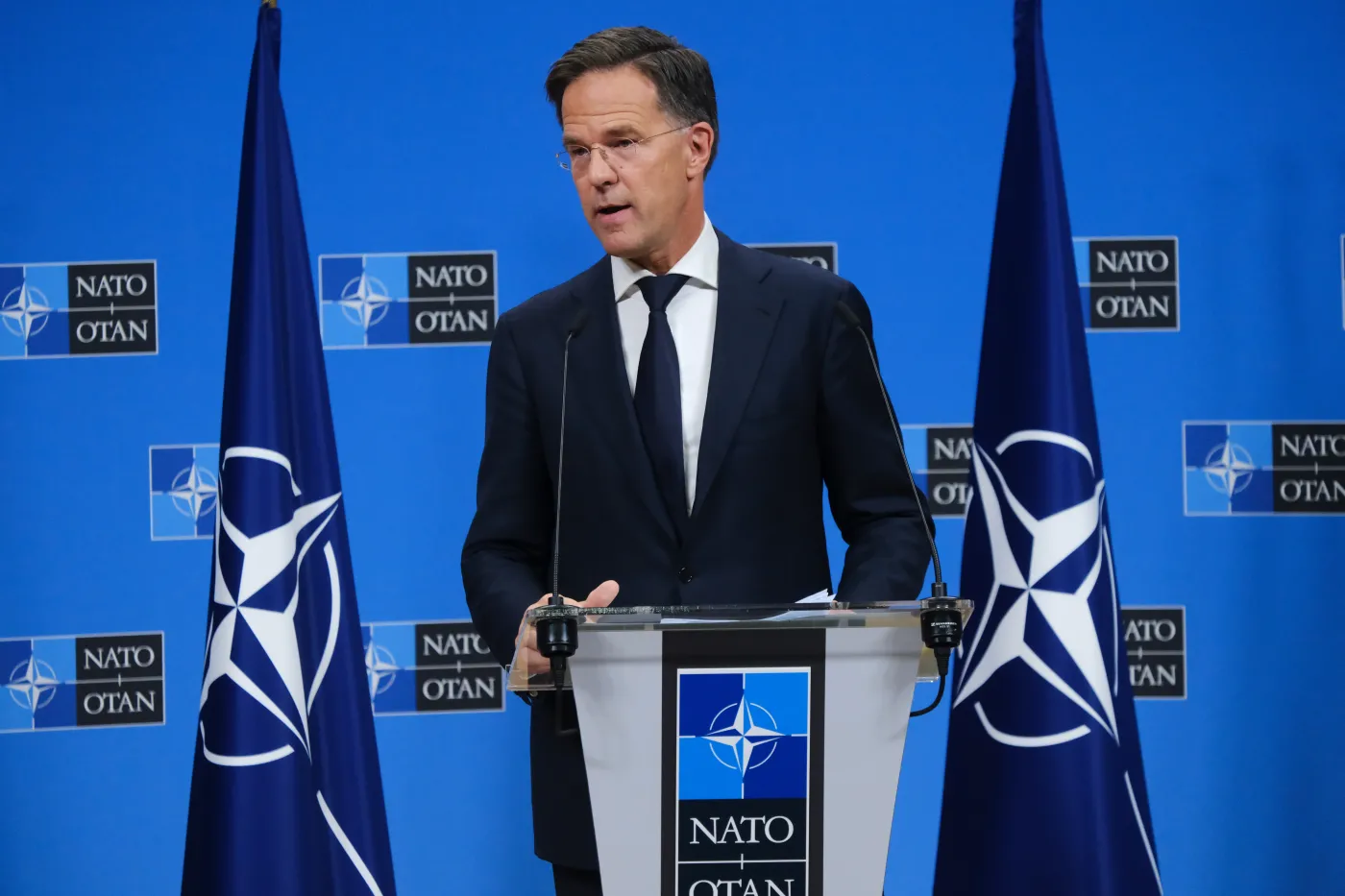 New,Nato,Secretary,General,Mark,Rutte,Attends,A,Press,Conference,