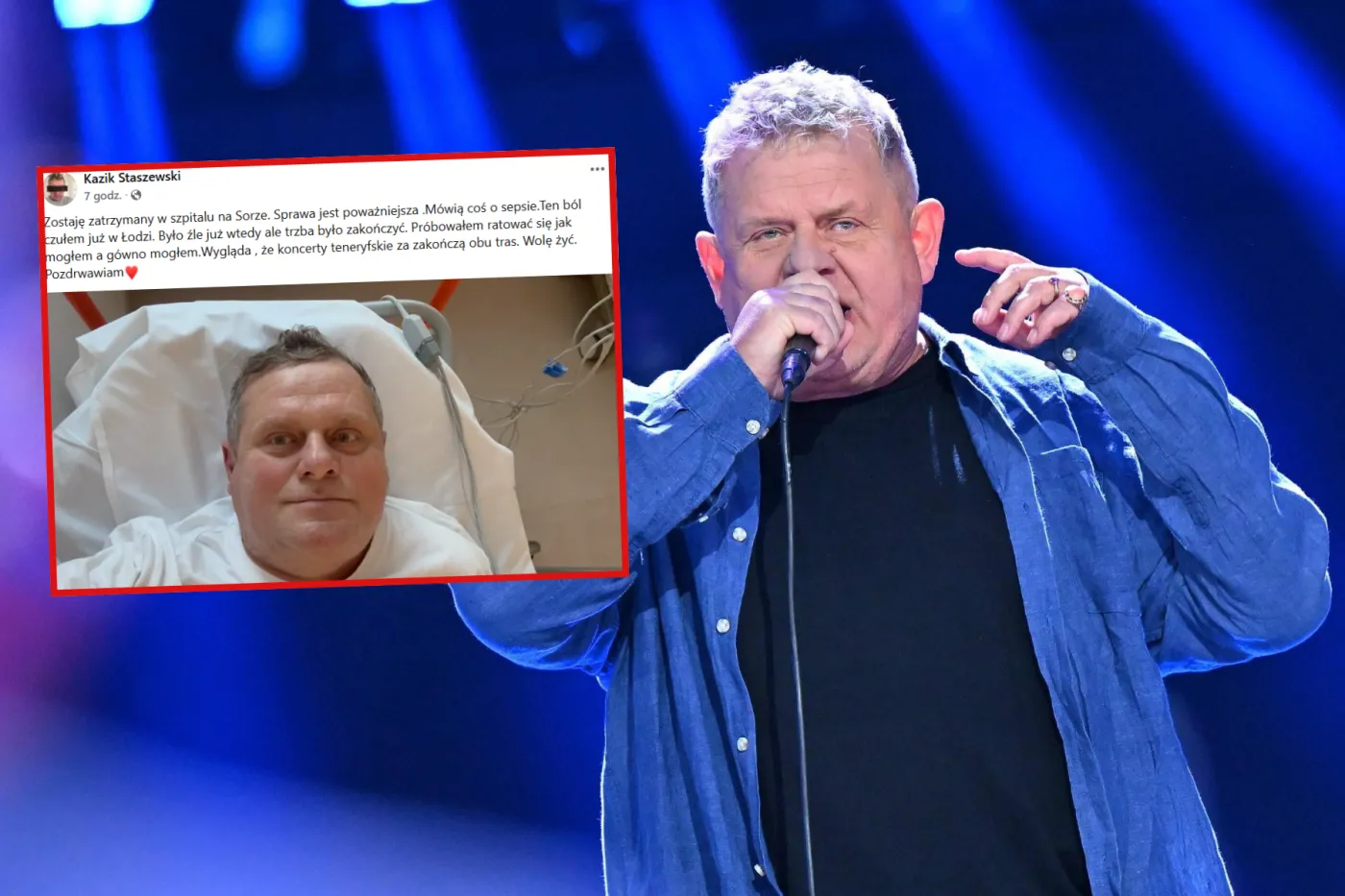 Kazik Staszewski w szpitalu. Lider Kultu na OIOM-ie. "Sprawa jest poważniejsza"