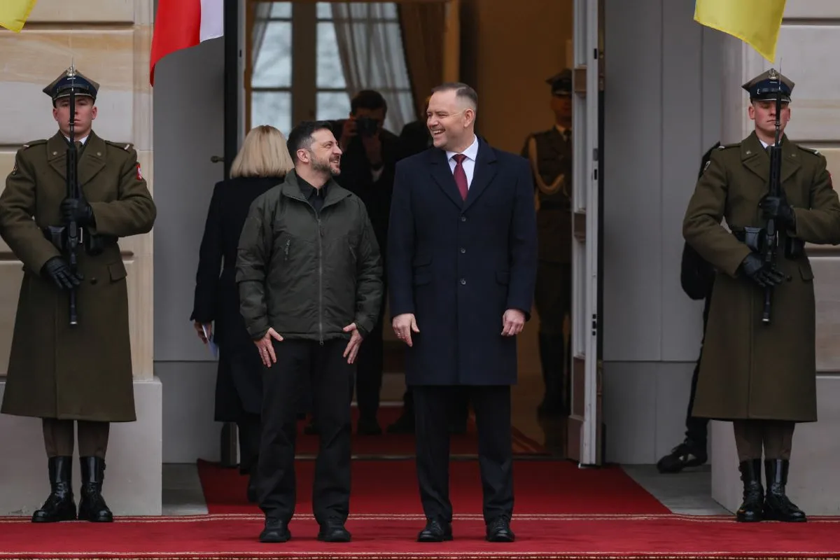Wizyta Zełenskiego w Warszawie. Powitał go prezydent Nawrocki
