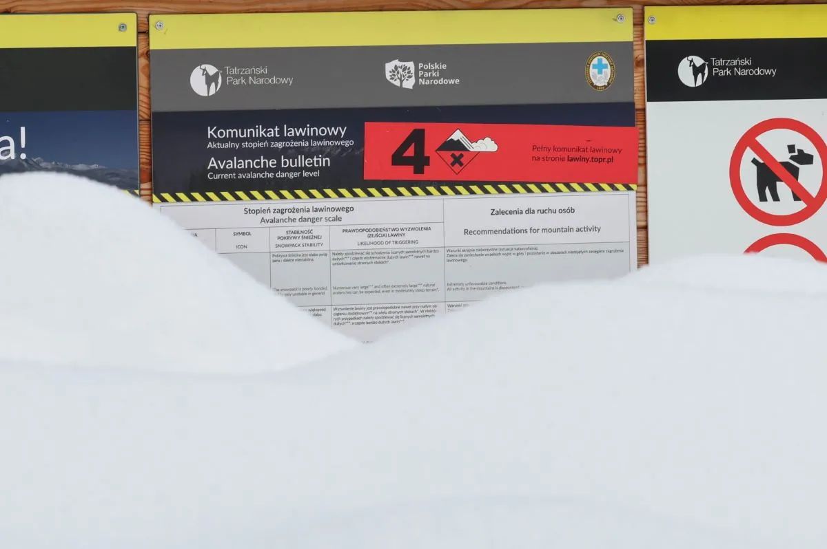 Ostrzeżenia przed lawinami