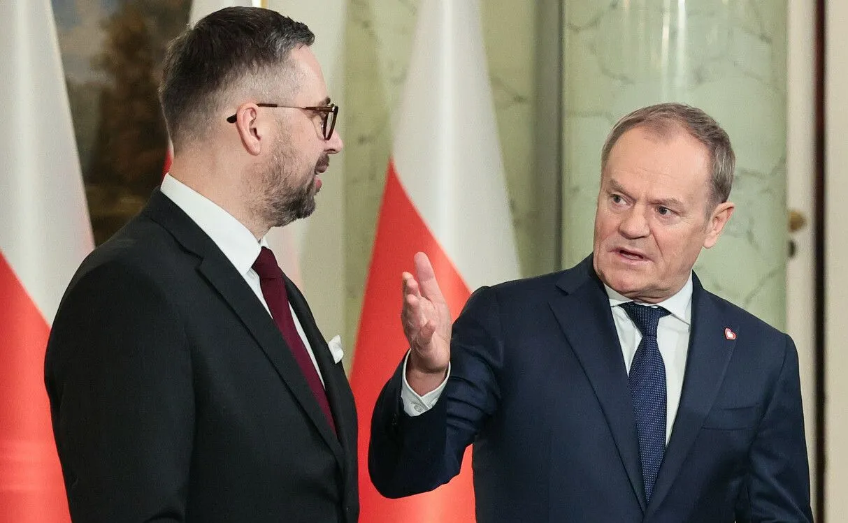 Marcin Kulasek i Donald Tusk