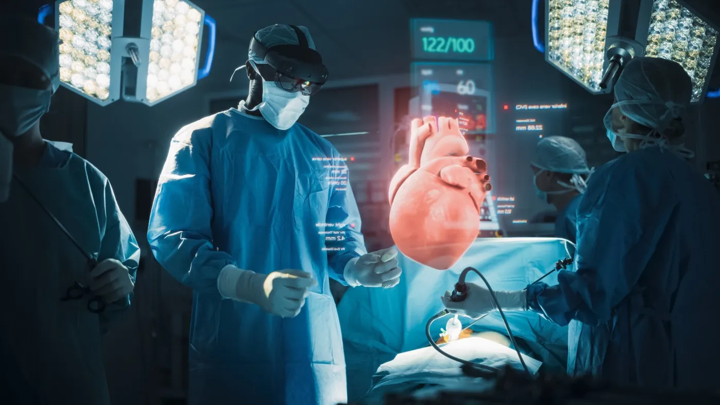 In,A,High-tech,Operating,Room,,Surgeons,Leverage,Augmented,Reality,To