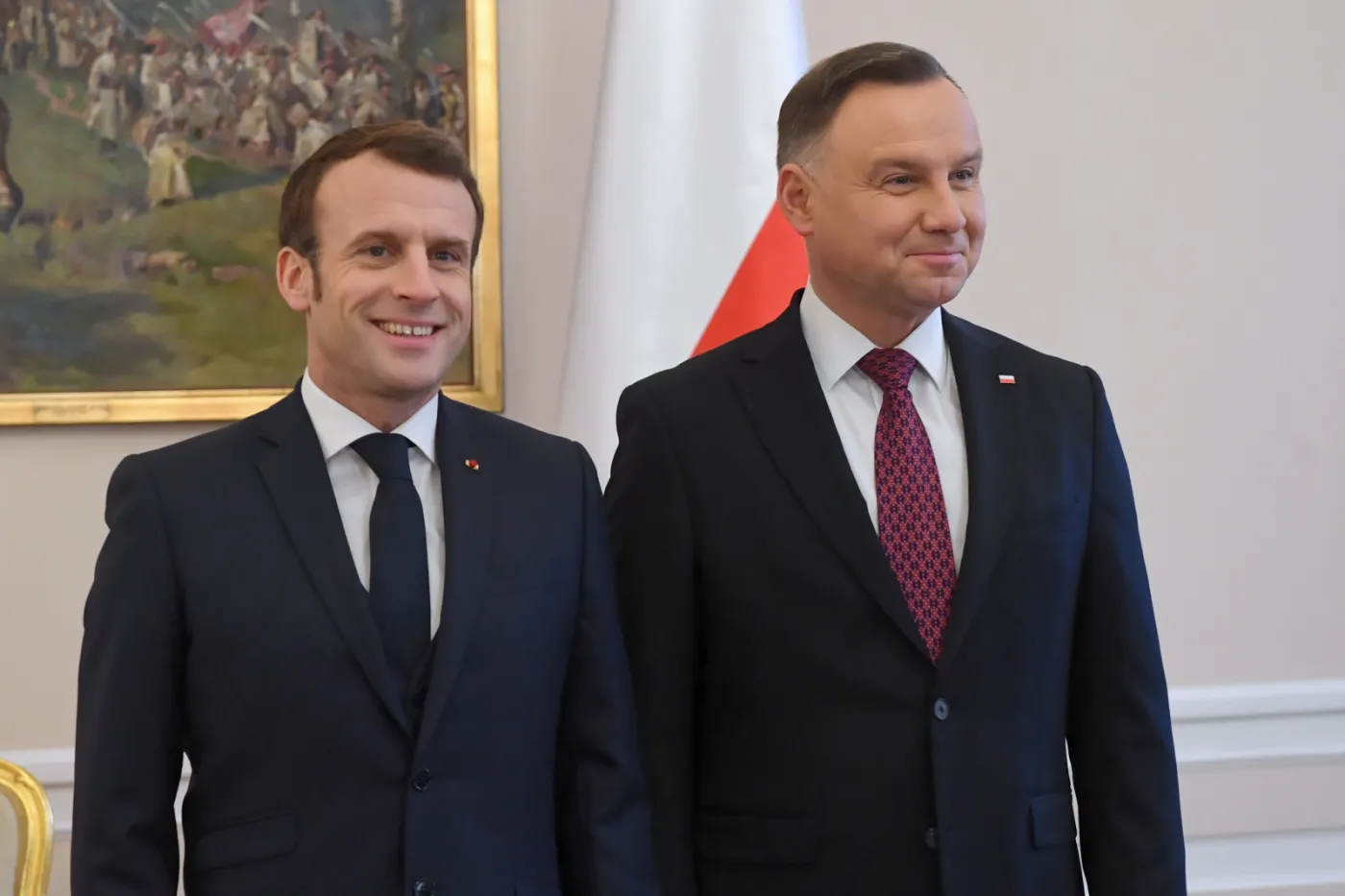 Pierwsza wizyta Macrona w Polsce
