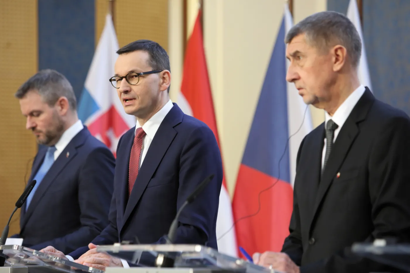 Mateusz Morawiecki, Andrej Babis, Peter Pellegrini