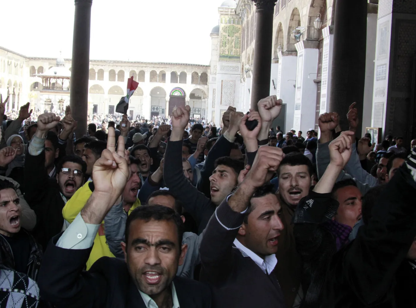 Prodemokratyczna manifestacja w Damaszku