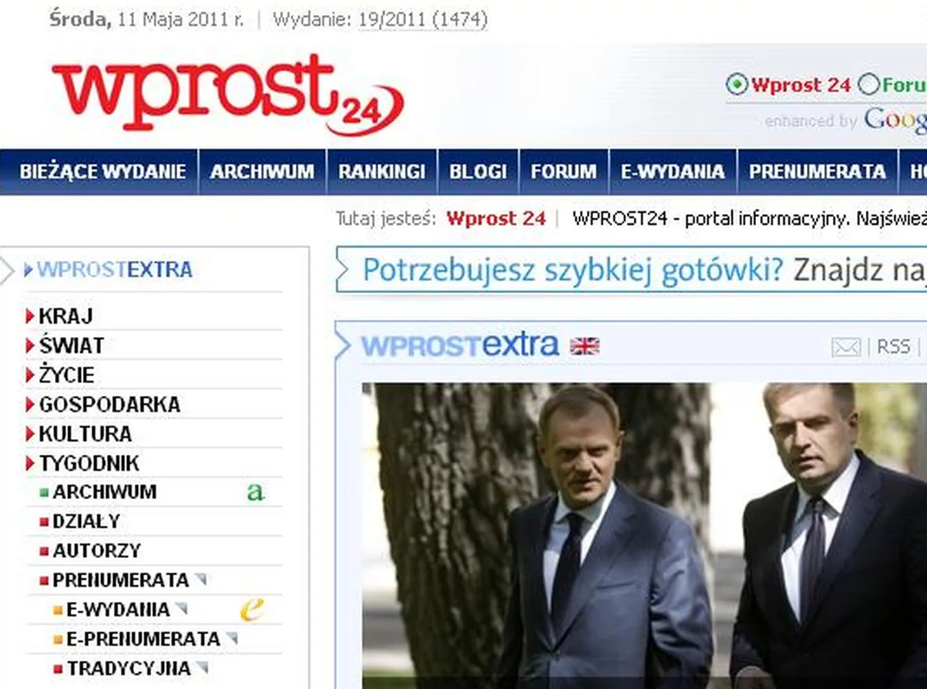 Wydawca "Wprost" zablokował strony internetowe