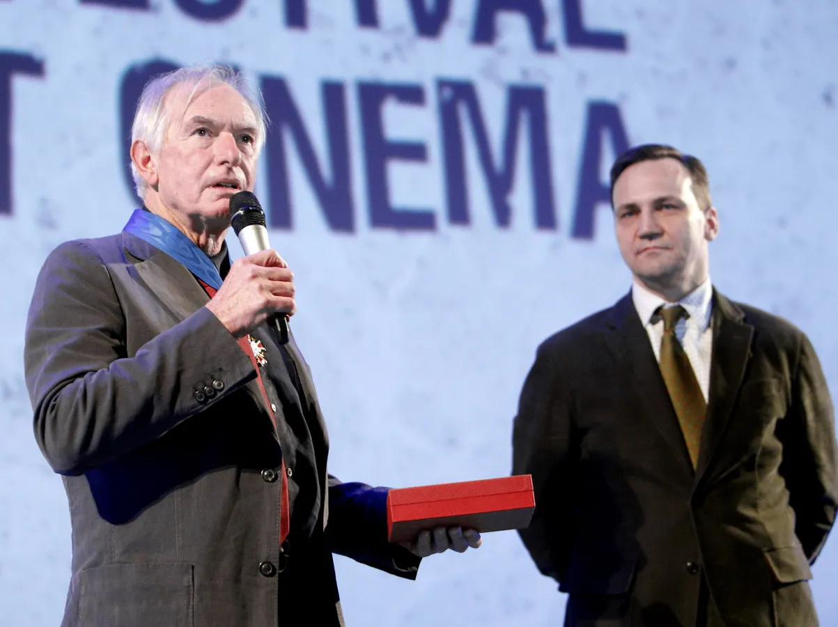 Peter Weir i Radosław Sikorski 